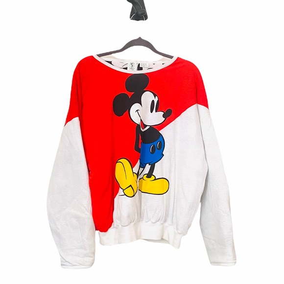 Disney Tops - MICKEY MOUSE 1980’s REVERSIBLE SWEATSHIRT